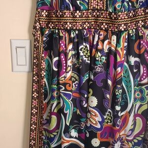Colorful Paisley Print Dress